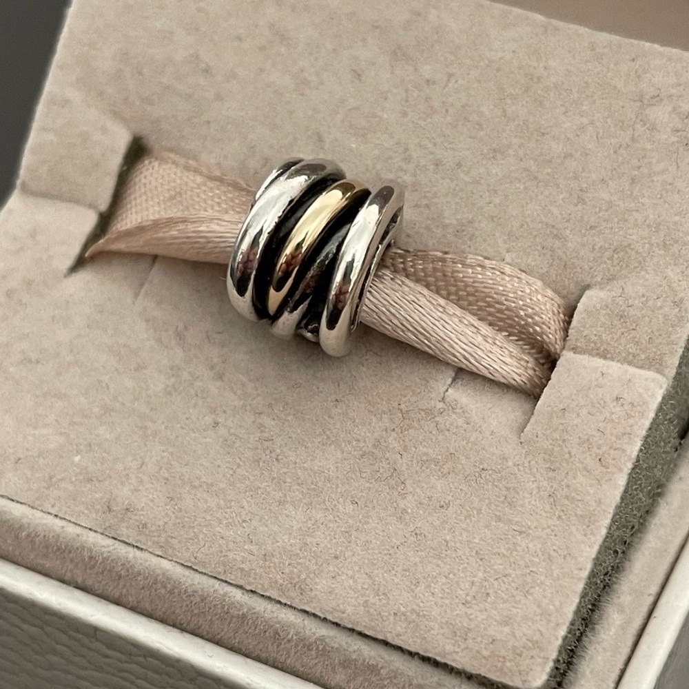Pandora two tone charm - Picture 2 of 4